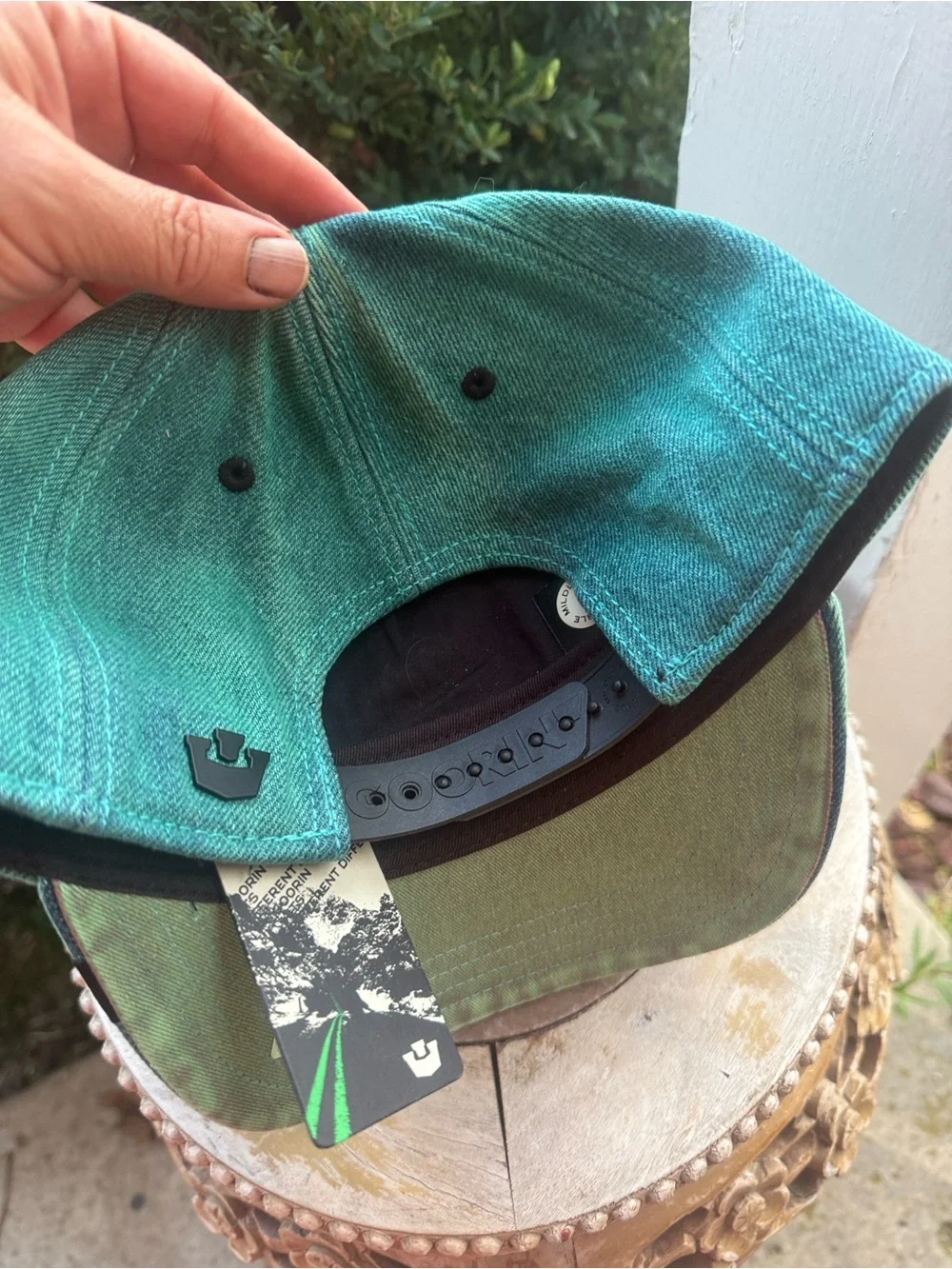 🦋Unisex doomed green denim butterfly 🧢 hat 🦋